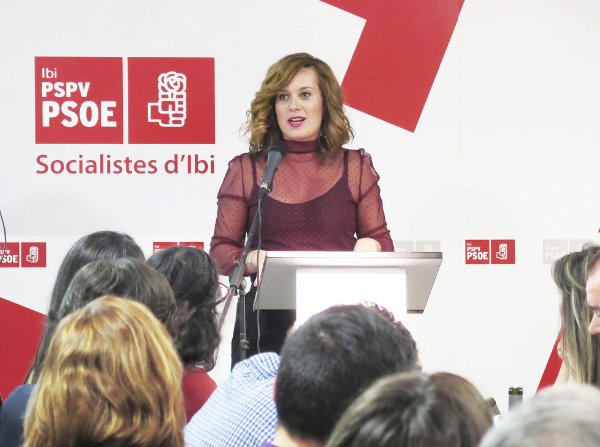 La ibense Nuria Pina entra en la lista autonómica del PSPV-PSOE por Alicante